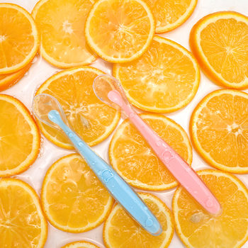 Baby Newborn Silicone Soft-Head Spoon Infant Silicone Complementary Feeding Spoon Children's Training Spoon Wholesale Feeding Tableware