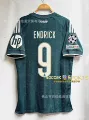 2627 real madrid away custom #9 jersey + champions league armband