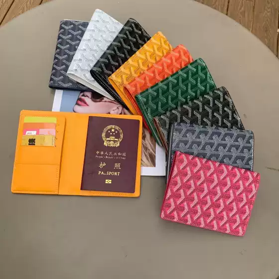 Foreign Trade Dog-Tooth Pattern Unisex Travel Passport Cover Document Passport Holder Large Capacity Card Storage Bag