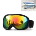 043-sand black frame + imitation red lens-color box