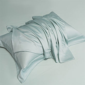 Class A 100 Tencel Silk Pillowcase Ice Silk Cool Pillowcase Solid Color Cross-border Amazon Mulberry Silk Pillowcase