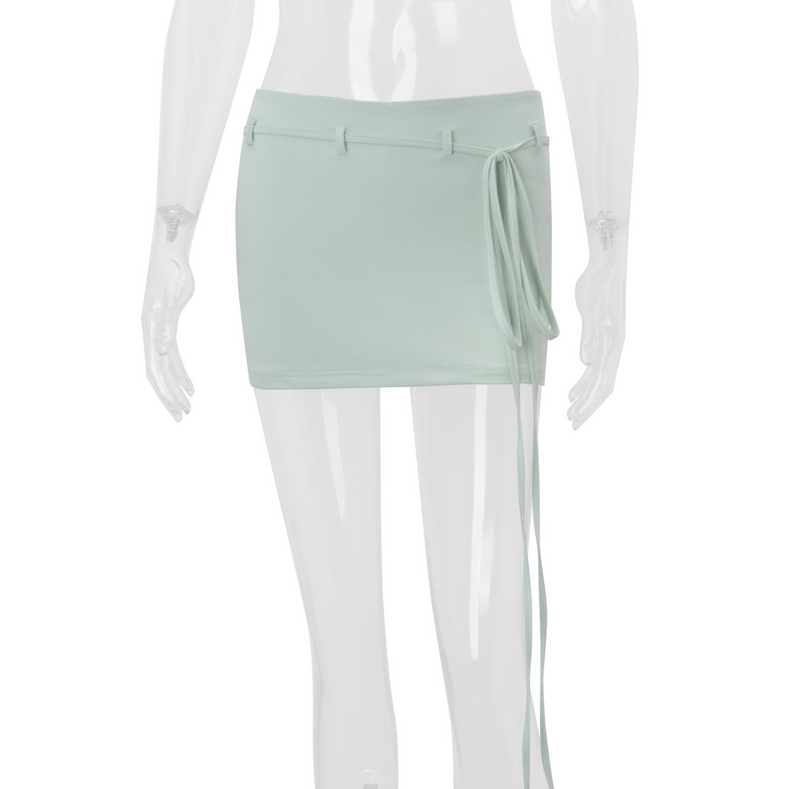 Womens Summer Mini Skirt Fashionable Slim Fit Low Waist Lace Up Design Casual Wear for Summer Wholesale Available