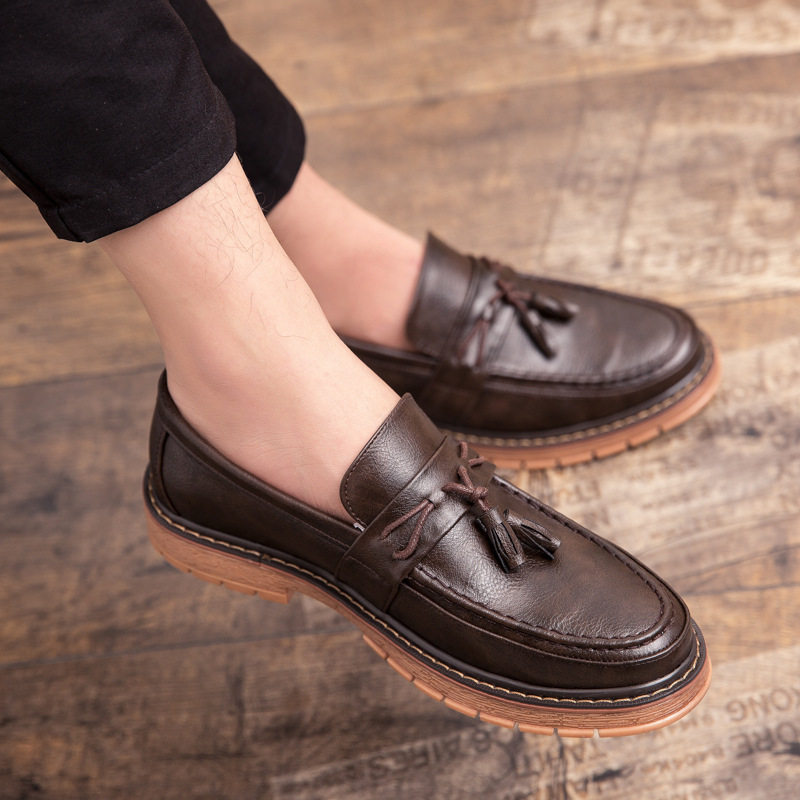 Men’s British Style SlipOn Leather Formal Shoes
