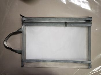 Mesh File Bag Pencil Bag Environmental Breathable Student Bag