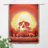Customized Halloween Skull Tapestry Amazon Home Carpet Mat Cross-Border Jacquard Thread Blanket Background Wall Blanket Wholesale
