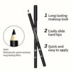 Cross-border Black Wooden Eyeliner Pen Smooth Rich Matte Very Fine Durable Waterproof Sweat-proof Embroidery Pen