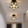 Corridor Aisle Light Nordic Modern Minimalist Entrance Balcony Light Internet Celebrity Hot Style Light Luxury Crystal Ceiling Ginger Tea