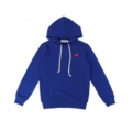 Blue red heart pullover