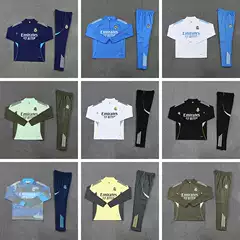Wholesale 25/26 Autumn and Winter Real Madrid Half-Zip Long-Sleeve Jersey Football Training Uniform Appearance Suit Real Madrid