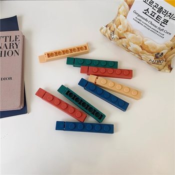 Creative Storage Supplies Large Building Blocks Food Snacks Sealing Clip Puzzle Plastic Bag Clip Sealing Clip Building Blocks Clip