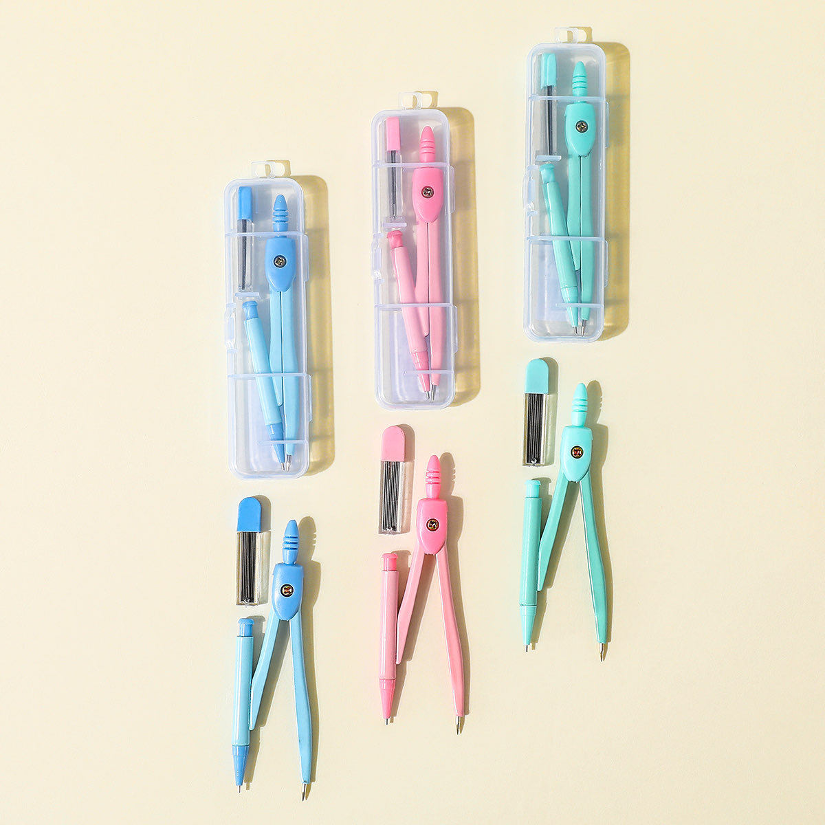 Shang Rui 8188 metal compass drawing tool suit students easy to carry durable junior high school geometry learning