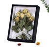 Dried flower photo frame diy wooden puzzle frame handmade creative specimen clay 3.5cm hollow photo frame table wholesale