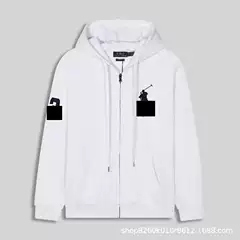 Spring and Autumn Cross-Border Polo Sweatshirt with Rl Embroidery, Loose Fit, Large Size, Long-Sleeve Men's Casual Pants