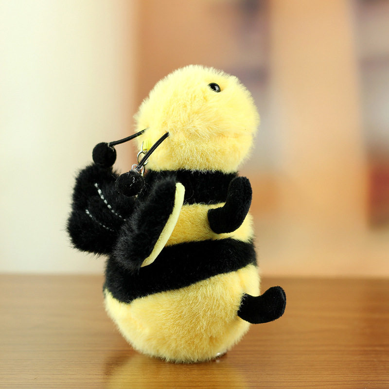 跨境新品仿真昆虫挂件毛绒玩具虫子玩偶包包挂饰布娃娃动物小公仔