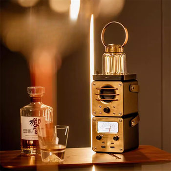 Barebones Beibang Rubik's Cube Tower Retro Light Luxury Atmosphere Lamp Camping Lamp Bluetooth Speaker Mobile Power Supply