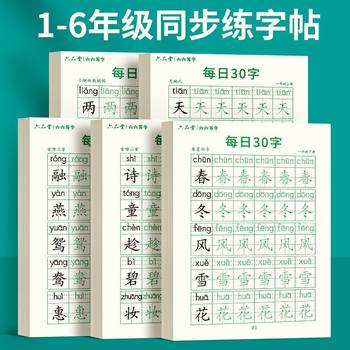 Liu Pin Tang's first grade and second grade copybook practice 30 words a day copybook for primary school students