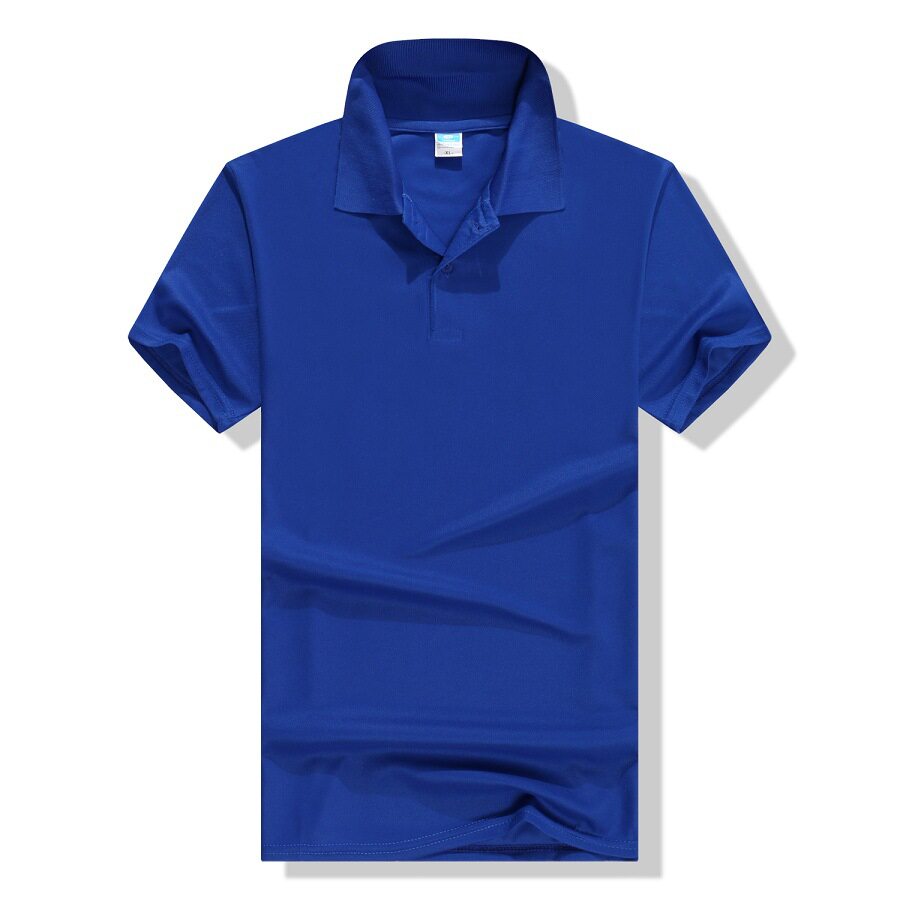 厂家批发制定夏季纯色短袖t恤工作服polo衫企业文化宣传服印logo