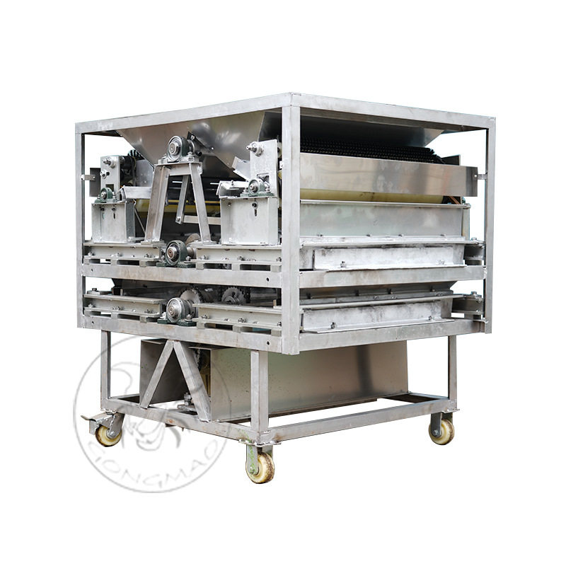 Stainless Steel Nut Sheller Double-Layer Abalone Walnut Pecan Almond All-In-One Opening Equipment