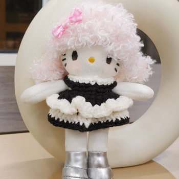 In-Stock Long-Legged Kitty Cat Internet Celebrity Doll New Trendy Wig Detachable Outfit Doll Clothes Wholesale