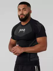 YOUNGLA Men's Summer T-shirt Sports Fitness Quick-drying Breathable Stretch Fitness Outdoor Running Basketball Clothing T-shirt