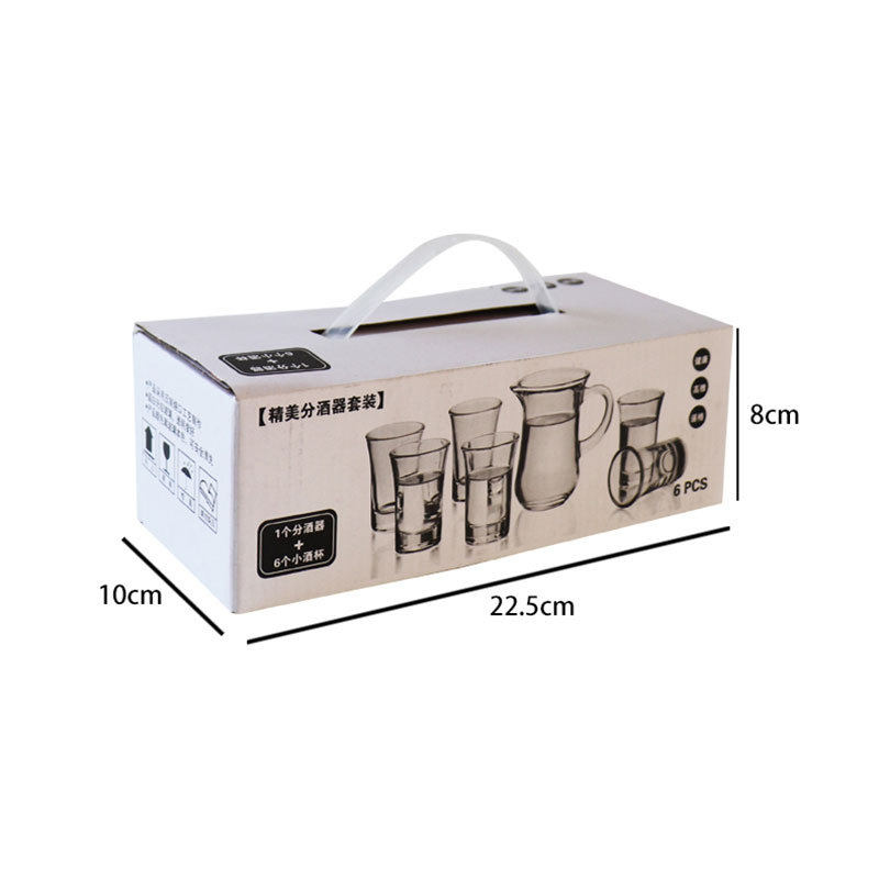 Wine Dispencer Liquor and Small Cup Set of Wine Cup Household suit Wine Cup Foreign Wine Chickbill Leak-proof Design Wine Cup