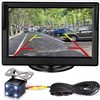 4.3 inch desktop car monitor 12v HD night vision real-time recording reversing image simple installation package