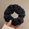 New Korean style puff large intestine hair band women's simple retro pleated headdress flower head rope ball head rubber band hair accessories wholesale