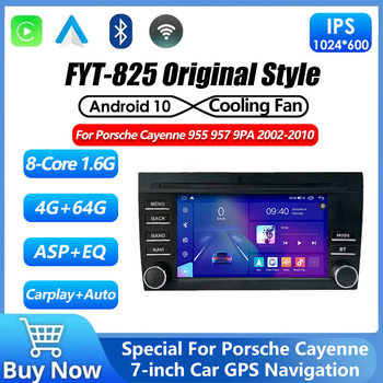 Cross-Border Applicable 02-10 Porsche Cayenne Car Central Control High-Definition Reversing Image Gps Navigation Carplay