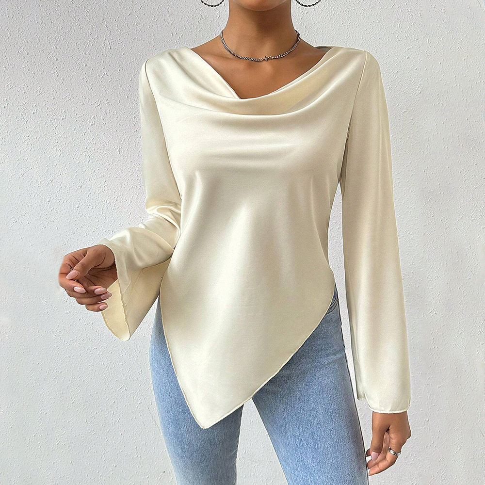 Elegant Long Sleeve T Shirt Chic Sophisticated Style Perfect for Spring and Summer Wholesale Available