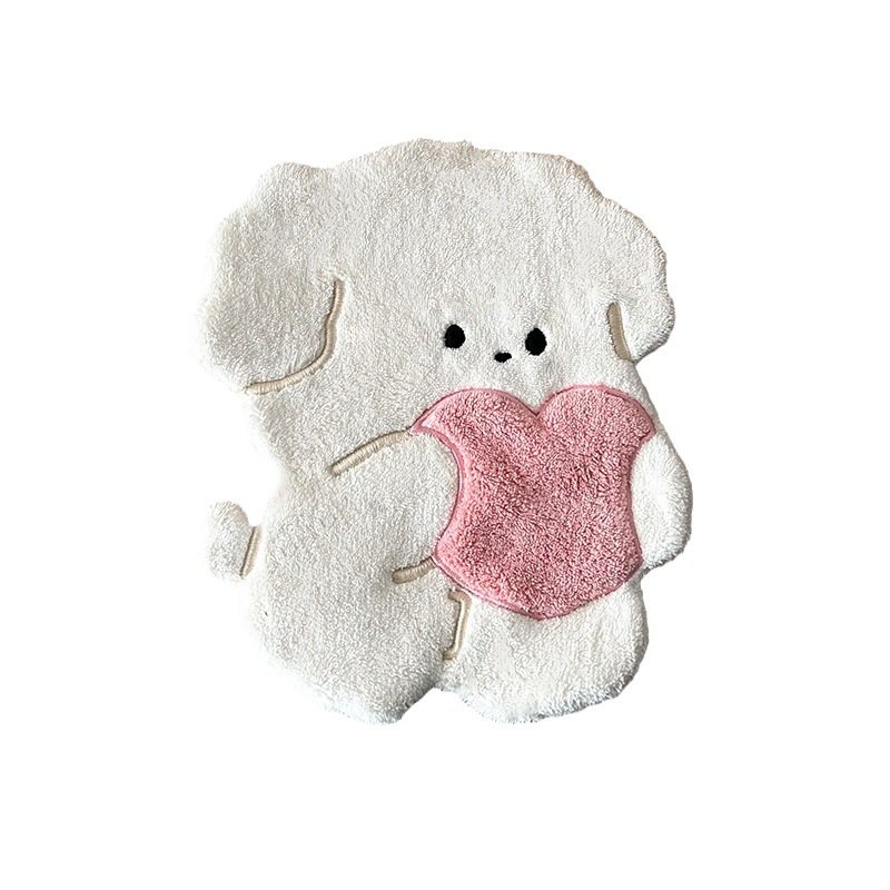 Love puppy hand towel hanging non-lint super absorbent kitchen supplies children's square towel hand towel