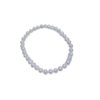 Natural Freshwater Pearl Bracelet 4.5-5mm Nearly Round, Almost Flawless Leather Cord, Not Easy to Break, Sweet and High-End for Women