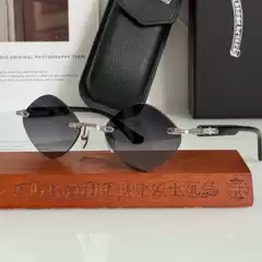 Retro versatile unique design polygonal personality sunglasses, fashionable casual UV protection premium sunglasses for men and women