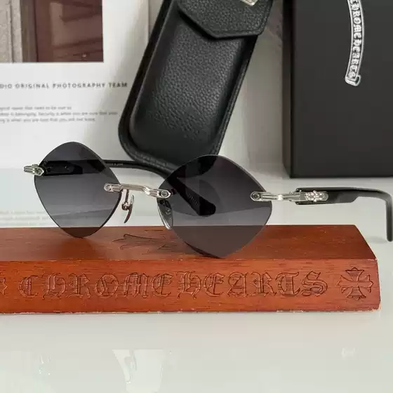 Retro versatile unique design polygonal personality sunglasses, fashionable casual UV protection premium sunglasses for men and women