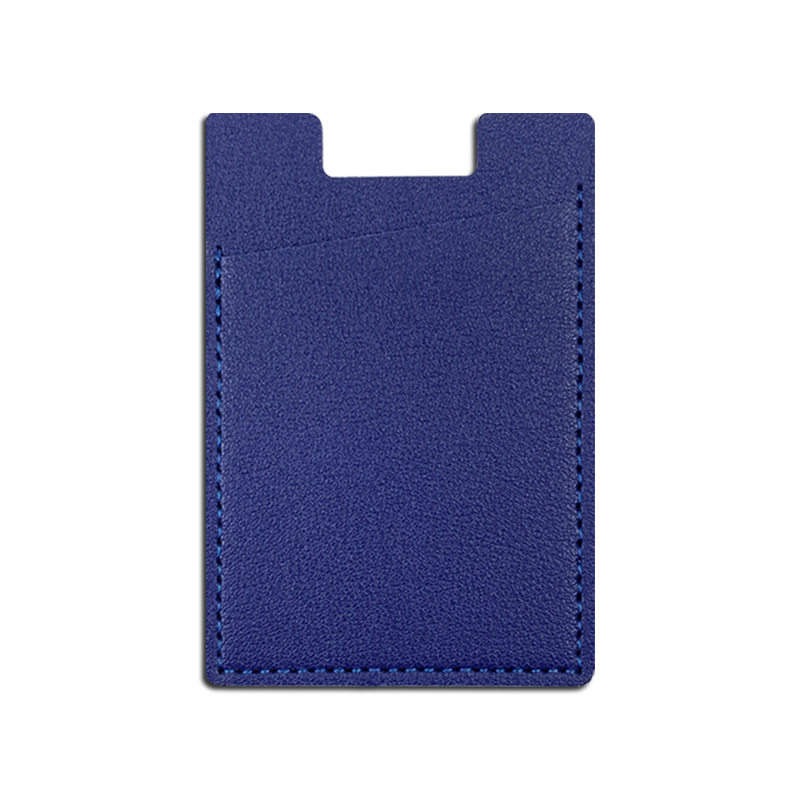 Cross-border in stock pu leather mobile phone back card case card case can set enterprise LOGO thickened leather mobile phone card case