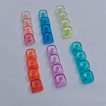 Pc Material Moa High Gradient Transparent Mx Cross Chrysanthemum DIY Personalized Mechanical Keyboard Multi-Color Transparent Light-Transmitting Keycap