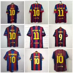 Retro Barcelona Jerseys Number 10 Messi, Number 11 Neymar, Classic Jerseys, All Barcelona Jerseys Can Be Printed with Numbers
