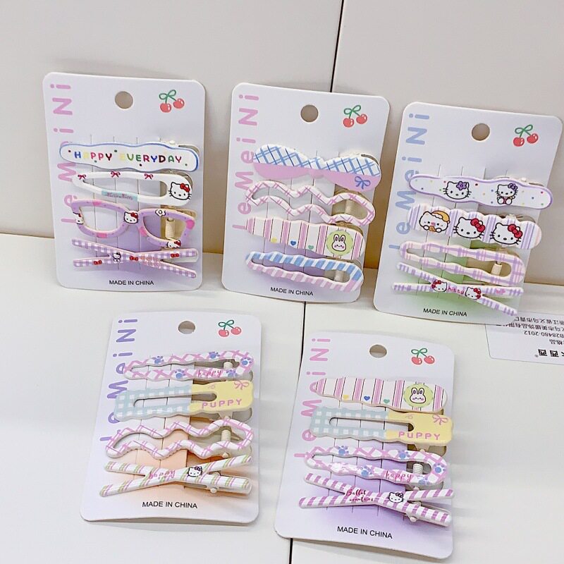 甜美交叉猫猫发夹可爱少女卡通侧边刘海夹网红ins高颜值百搭发饰