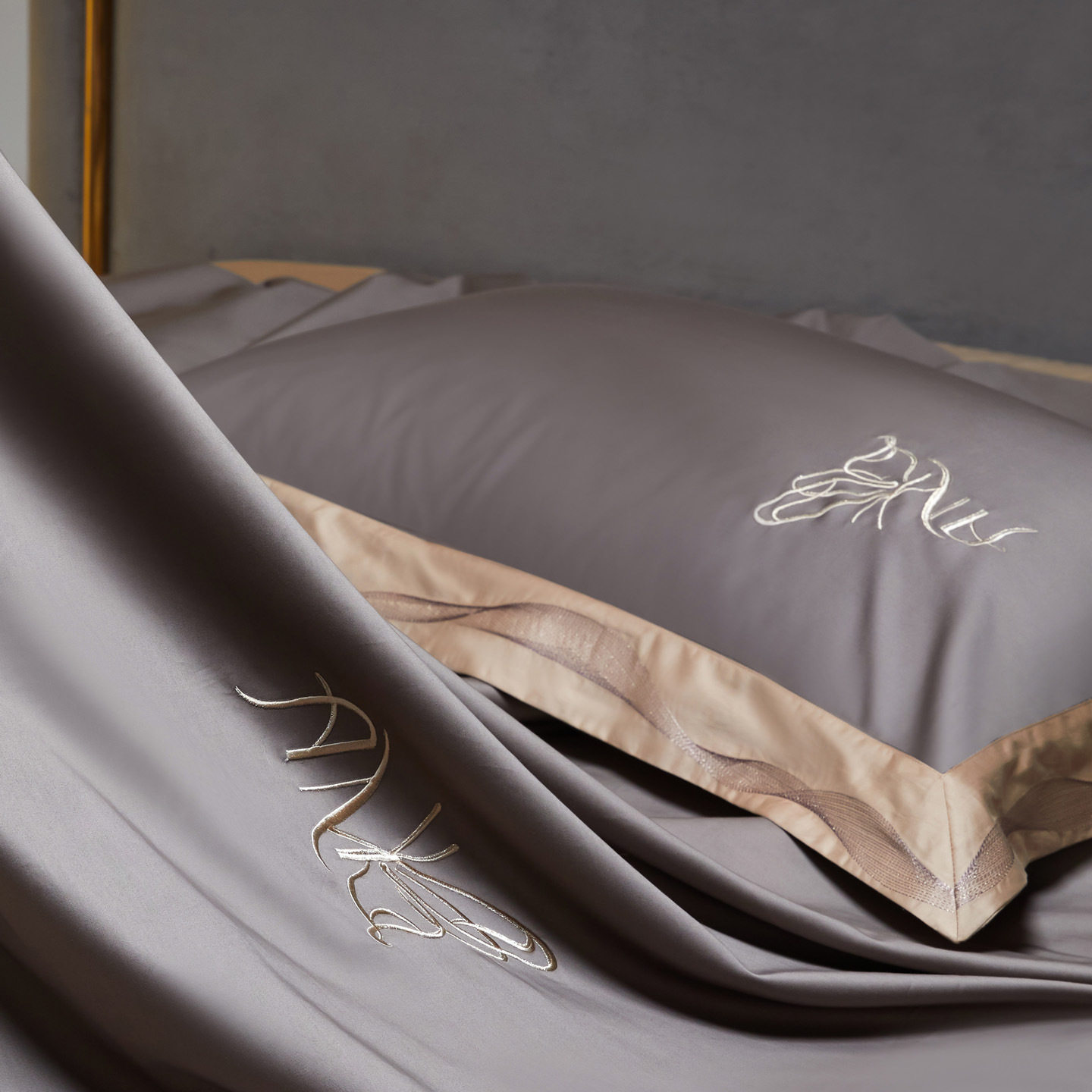 2025 New 100S Cotton Normcore Embroider Four-Piece European Style Accessible Luxury Bed Bed Sheets Quilt Cover Bed Bed Sheets Bedding Autumn