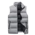 Gray warm vest [cross-border spot]