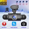 The new four-record and display driving recorder 3.0 inch HD infrared night vision car parking monitoring cross-border