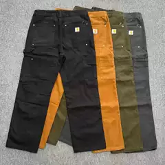 Cross-Border European and American Carhartt High-Quality Embroidered Logo Logging Pants Heavy Washed Vintage Workwear