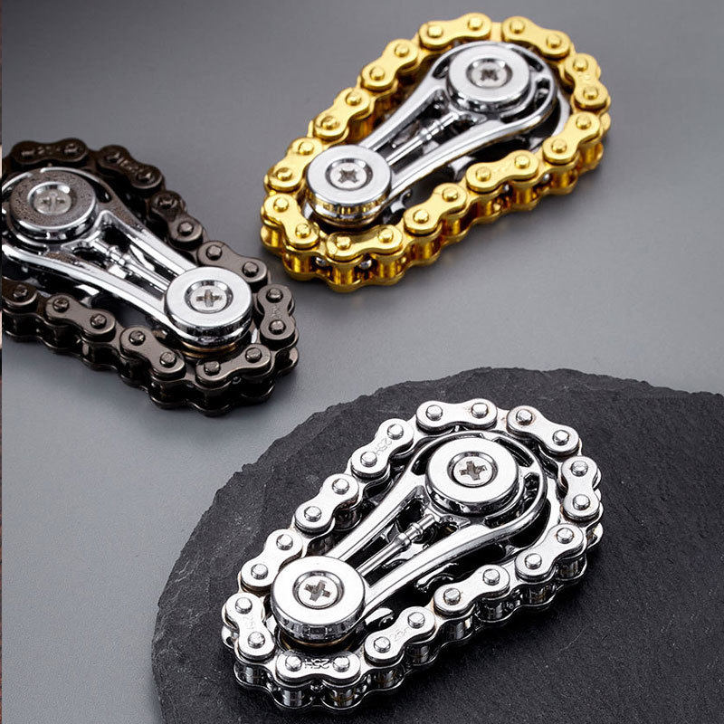 Creative car chain gyro tooth chain tuo gear fingertip gyro gear new EDC gyro zinc alloy cross-border wholesale