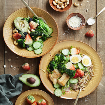 Cross-Border Export Lu Sheng Ceramic Plain Series Retro European Exquisite Household Tableware Soup Plate Bowl Plate