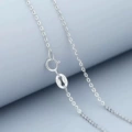 Silver flash 0 necklace 18 inches 45cm