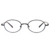 0236 Japanese and Korean retro oval myopia glasses frame artistic trendy men's and women's metal thin edge plain glasses frame with degrees