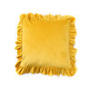 Amazon Nordic ins Style Pillowcase Velvet Solid Color Bedside Pillowcase Ruffled Sofa Cushion Cover