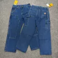 608 blue leather tag