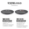 Kaiba Melamine Plate Japanese Imitation Porcelain Black Round Plate Hot Pot Dish Barbecue Plate Western Steak Flat Plate Commercial