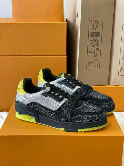 Donkey Trainer Hot Diamond Men's Shoes Black Pink Black Denim Versatile Gray Denim Black Warrior Casual Women's Sneakers