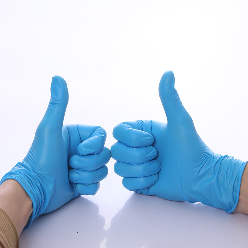 Disposable Pvc Gloves Powder-Free 100 Pieces Waterproof Cleaning Restaurant Hairdressing Protective Composite Nitrile Gloves